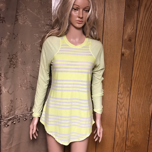 Lululemon Long Sleeve Shirt-Size 6 Yellow - Picture 3 of 12